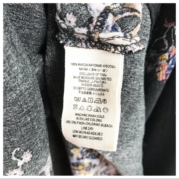 Free People Snap Out of it Tree Swing Tunic in Black Size‎ XS - Picture 10 of 11